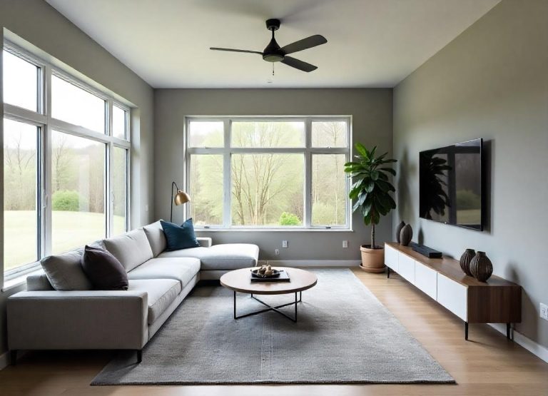 10 Best Ceiling Paint Colors For 2025 Pale Smoke By Benjamin Moore 768x555 